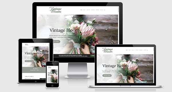 Vintage Bloom website composite