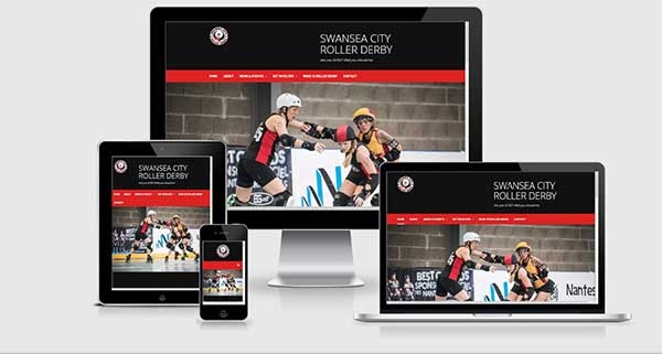 Swansea City Roller Derby website image